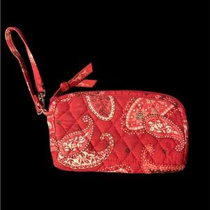 GUC red/white/black paisley design Vera Bradley wristlet